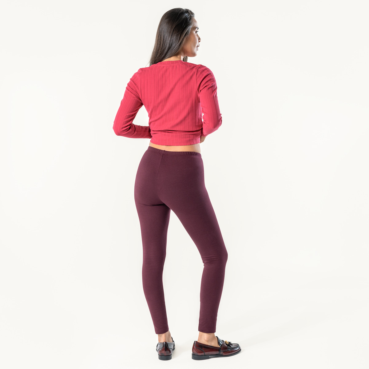 Red Women Leggings