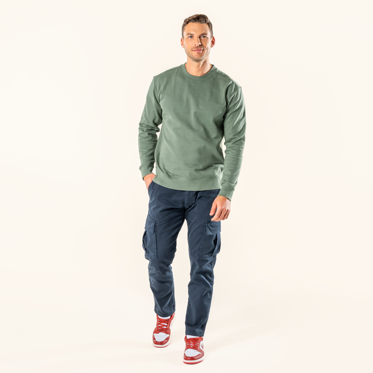 Vert Hommes Pullover