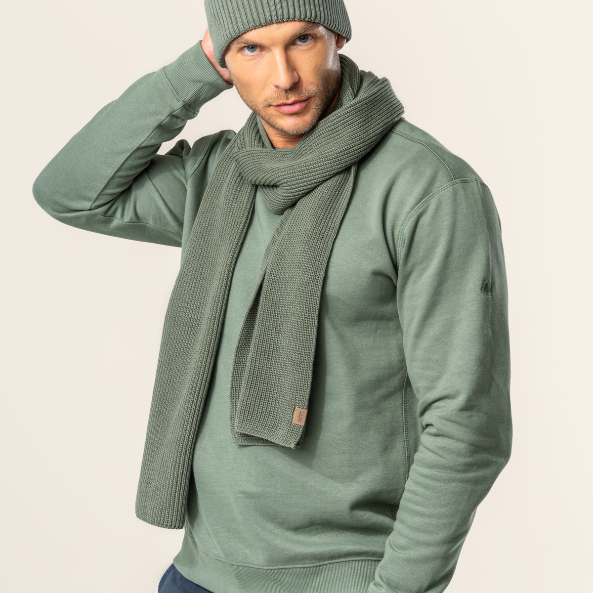 Vert Hommes Pullover