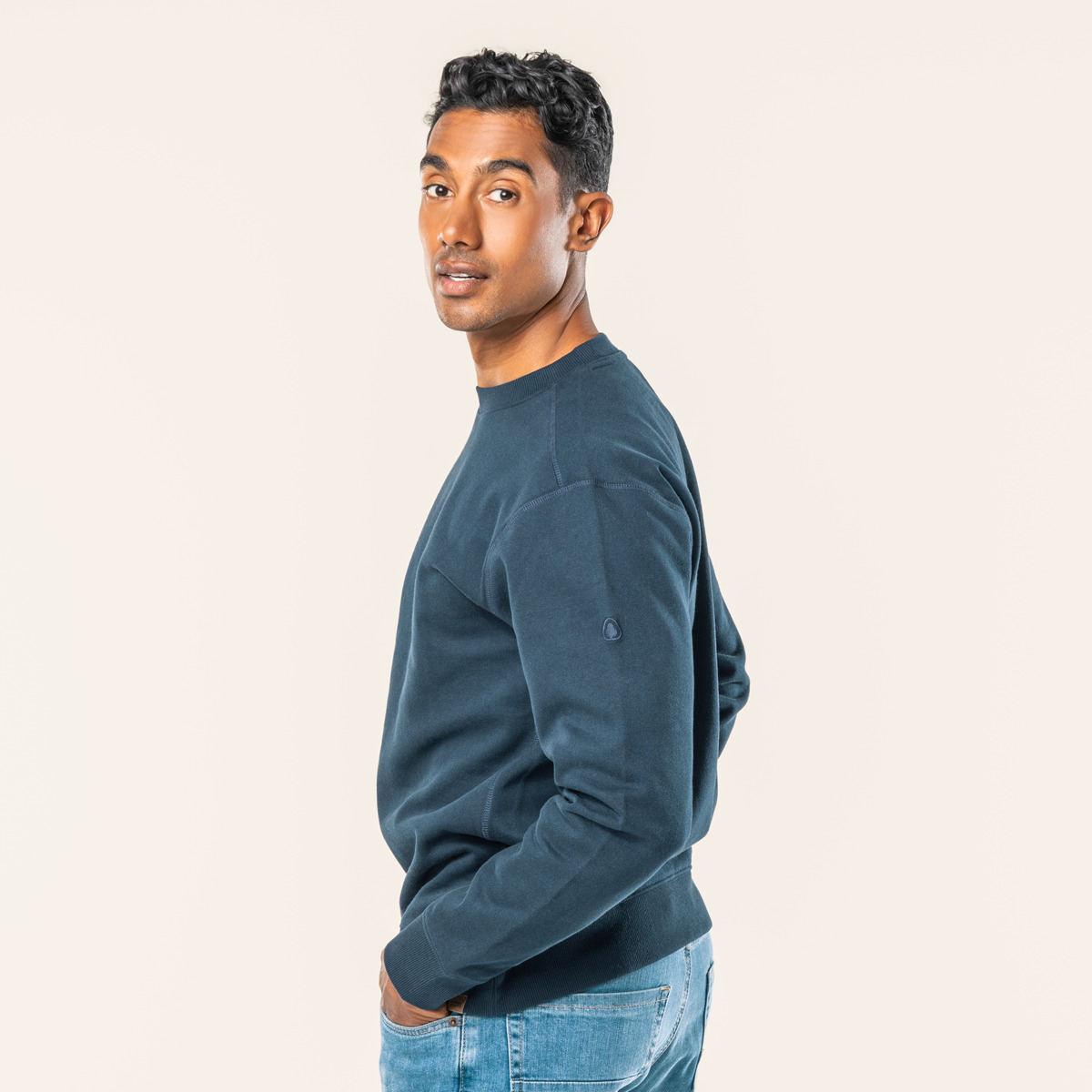 Blau Herren Pullover