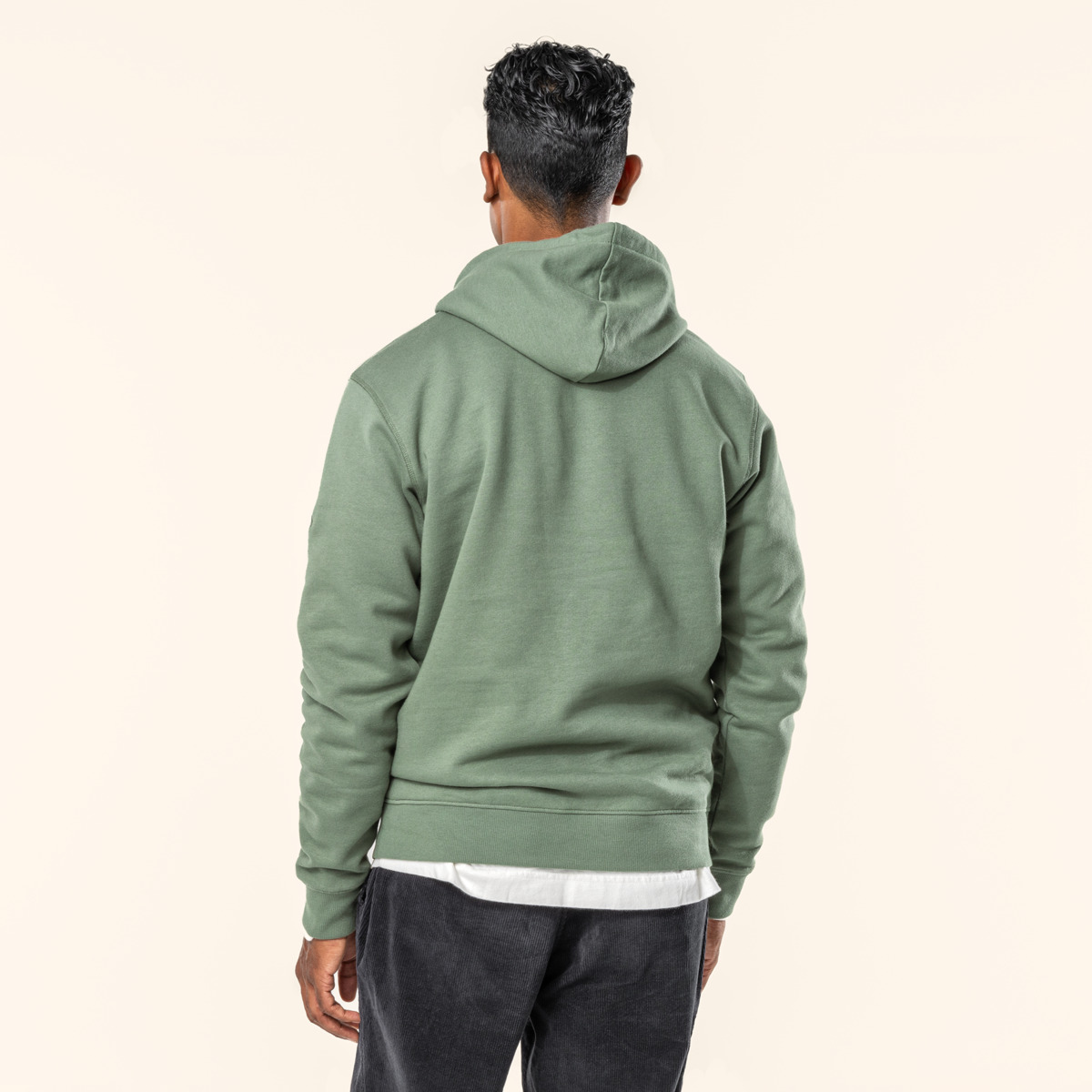 Vert Hommes Sweat-shirt à capuche