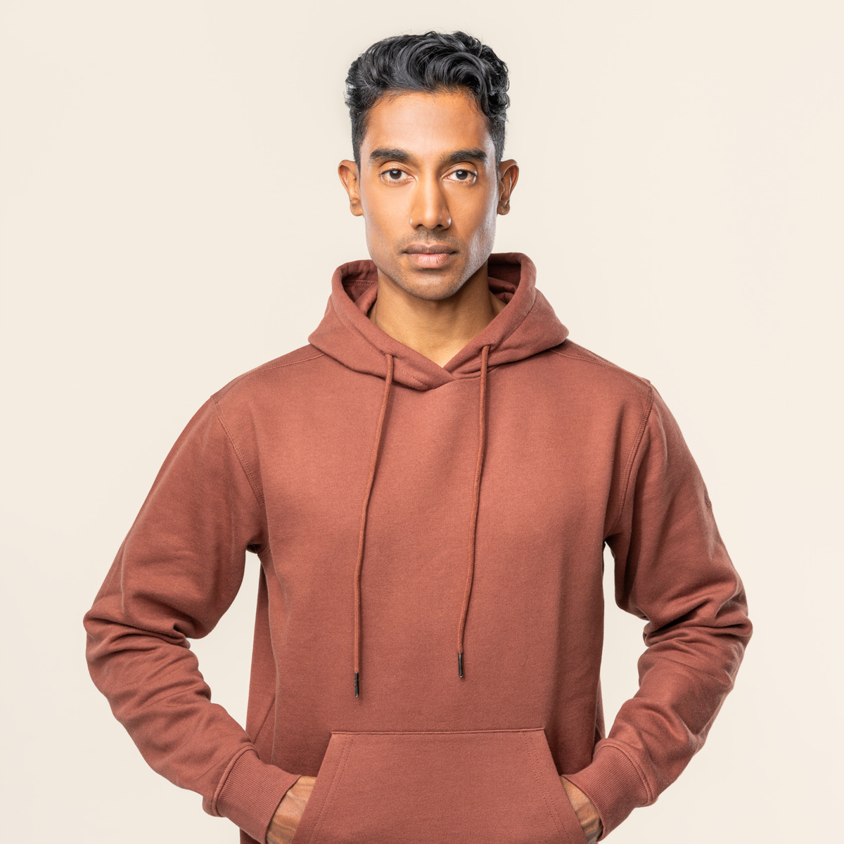 Brown Men Hoodie