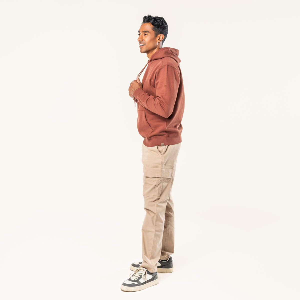 Brown Men Hoodie