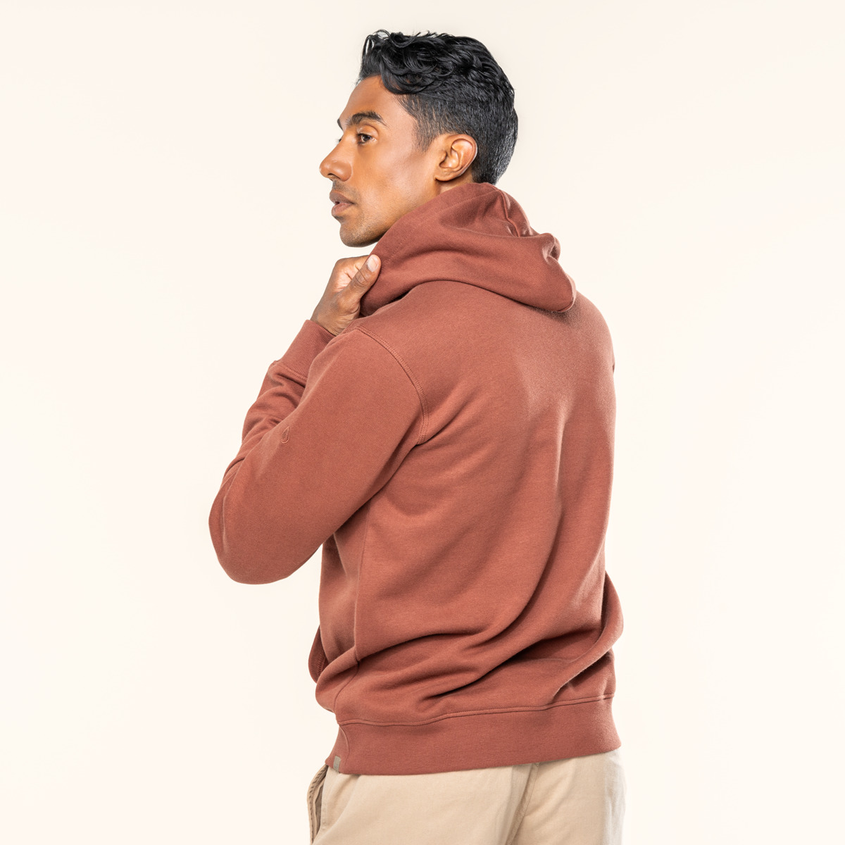 Brown Men Hoodie