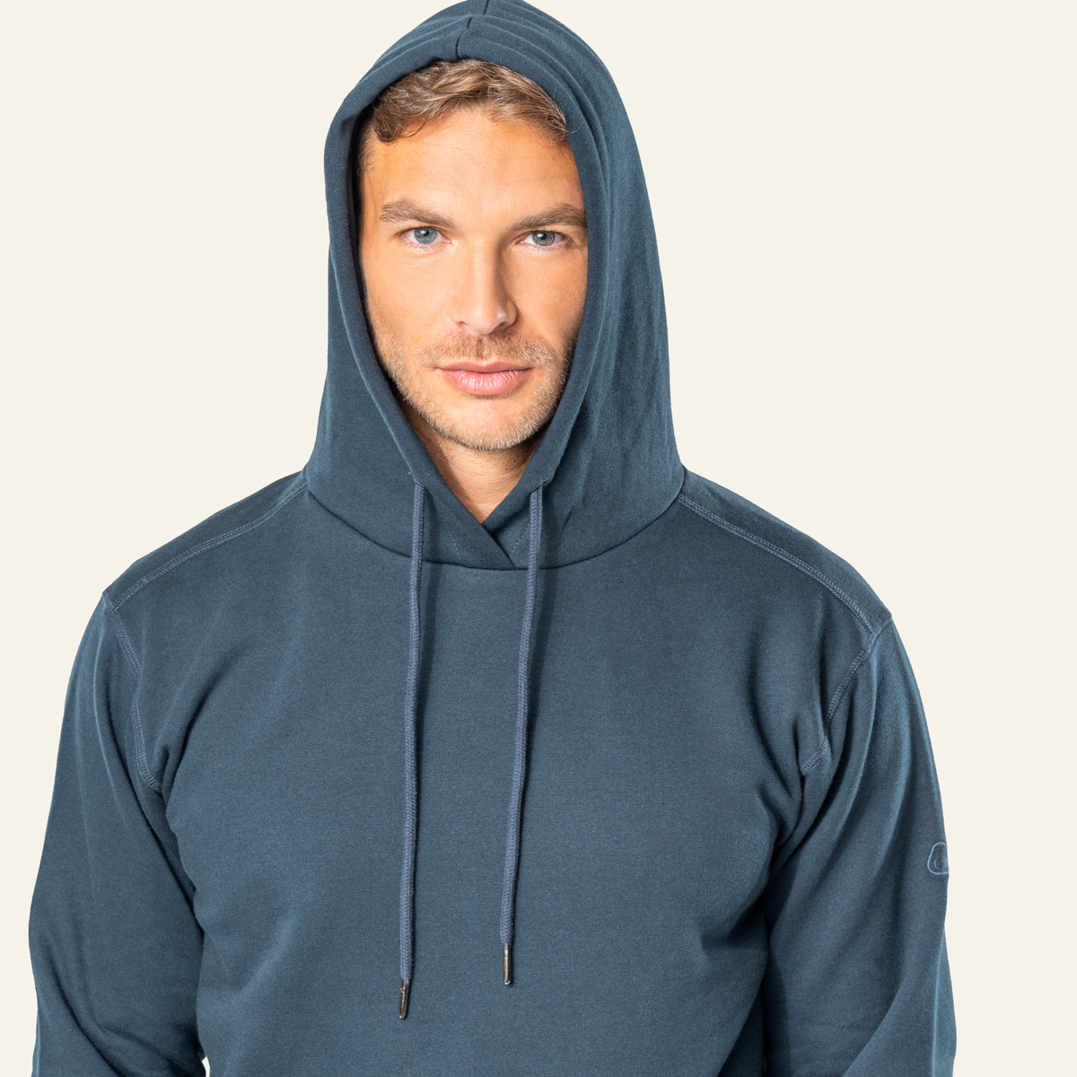 Blau Herren Kapuzenpullover