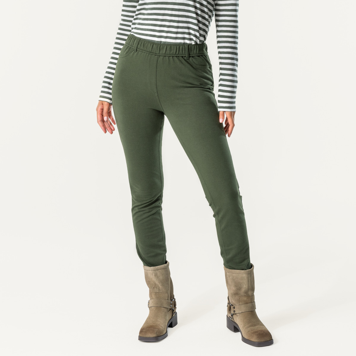 Green Women Treggings