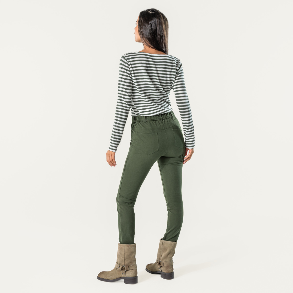 Green Women Treggings