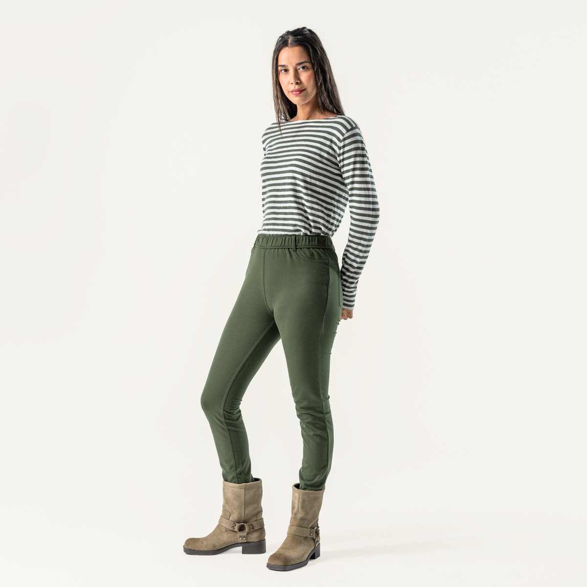 Green Women Treggings