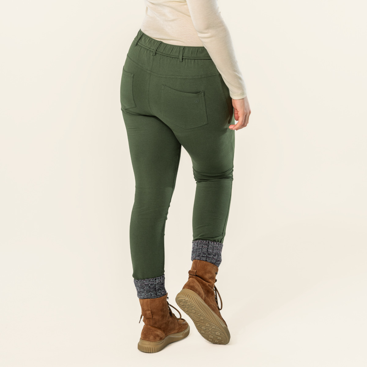 Green Women Treggings