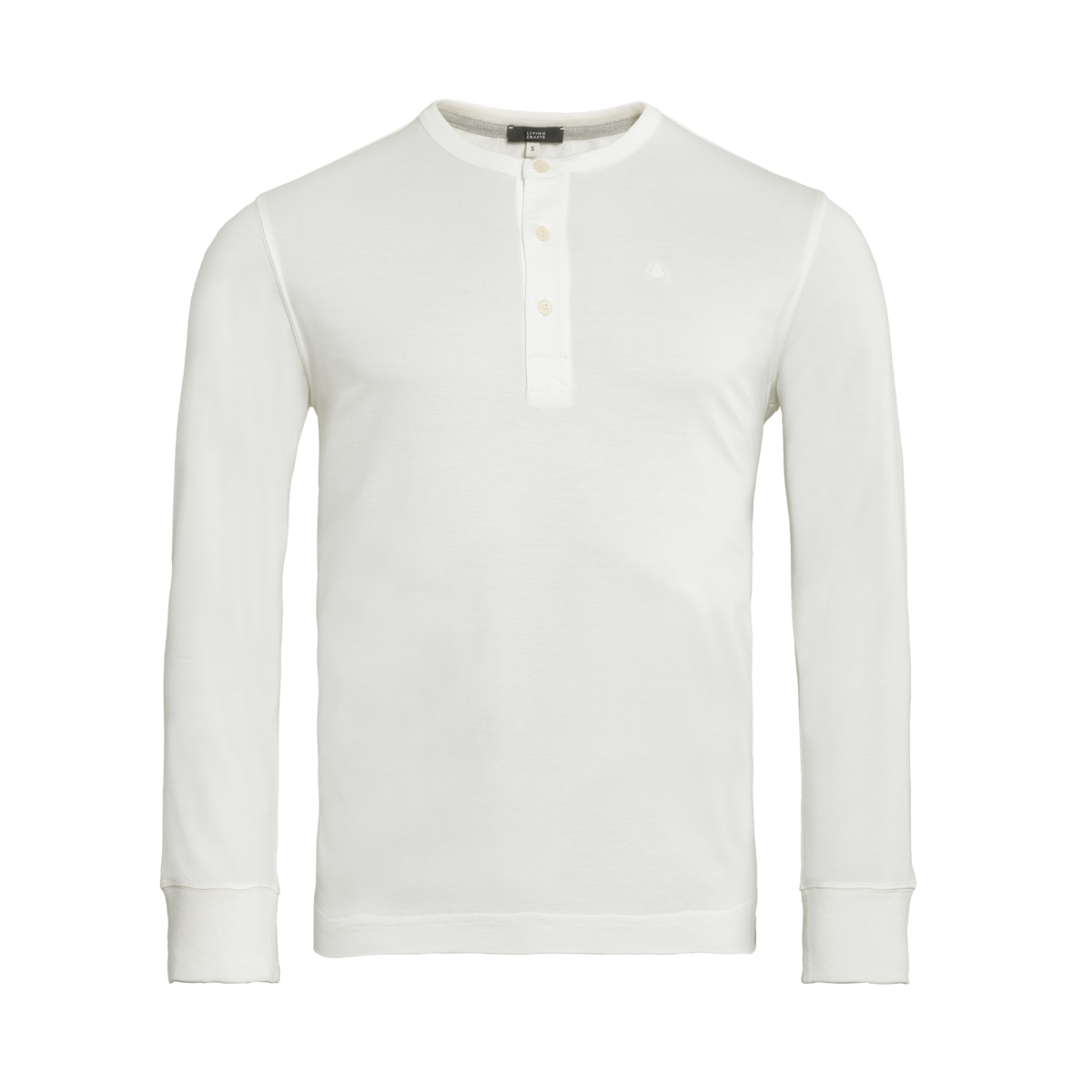 Weiß Henley Shirt, PAOLO