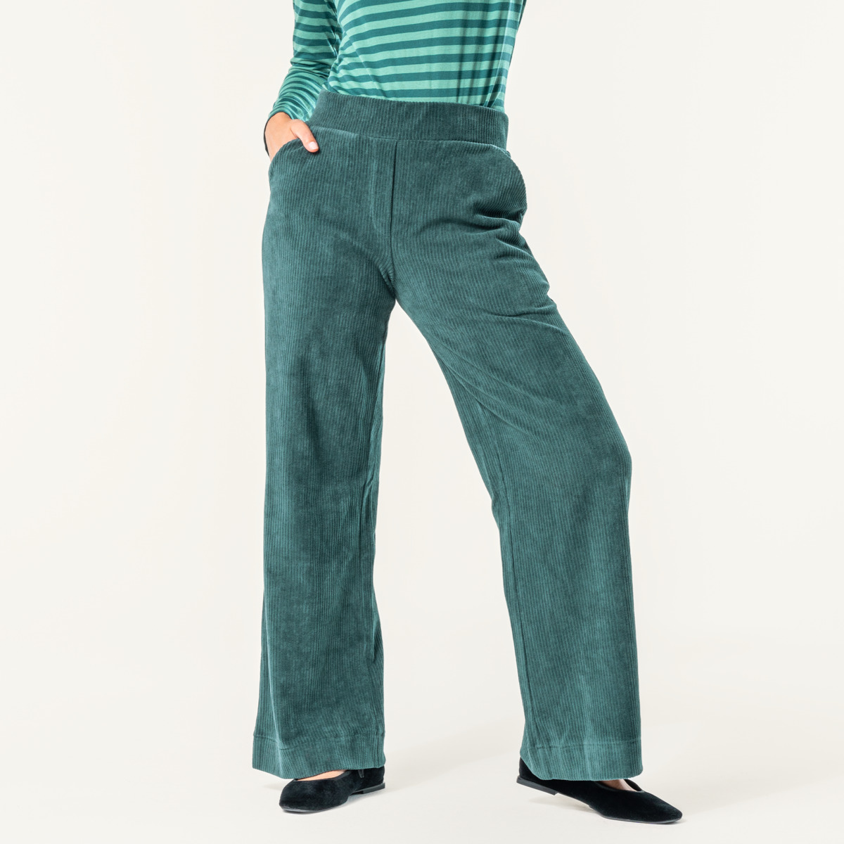 Green Women Trousers