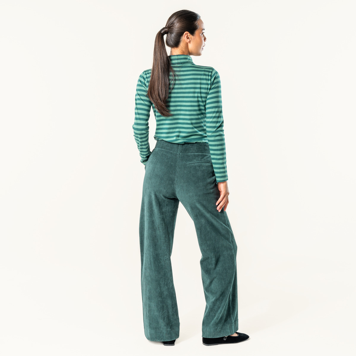 Green Women Trousers