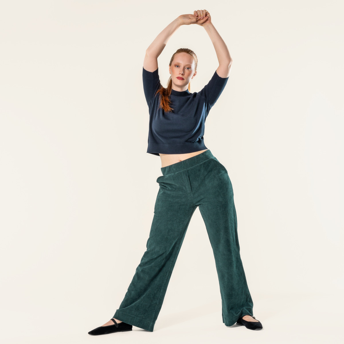 Green Women Trousers