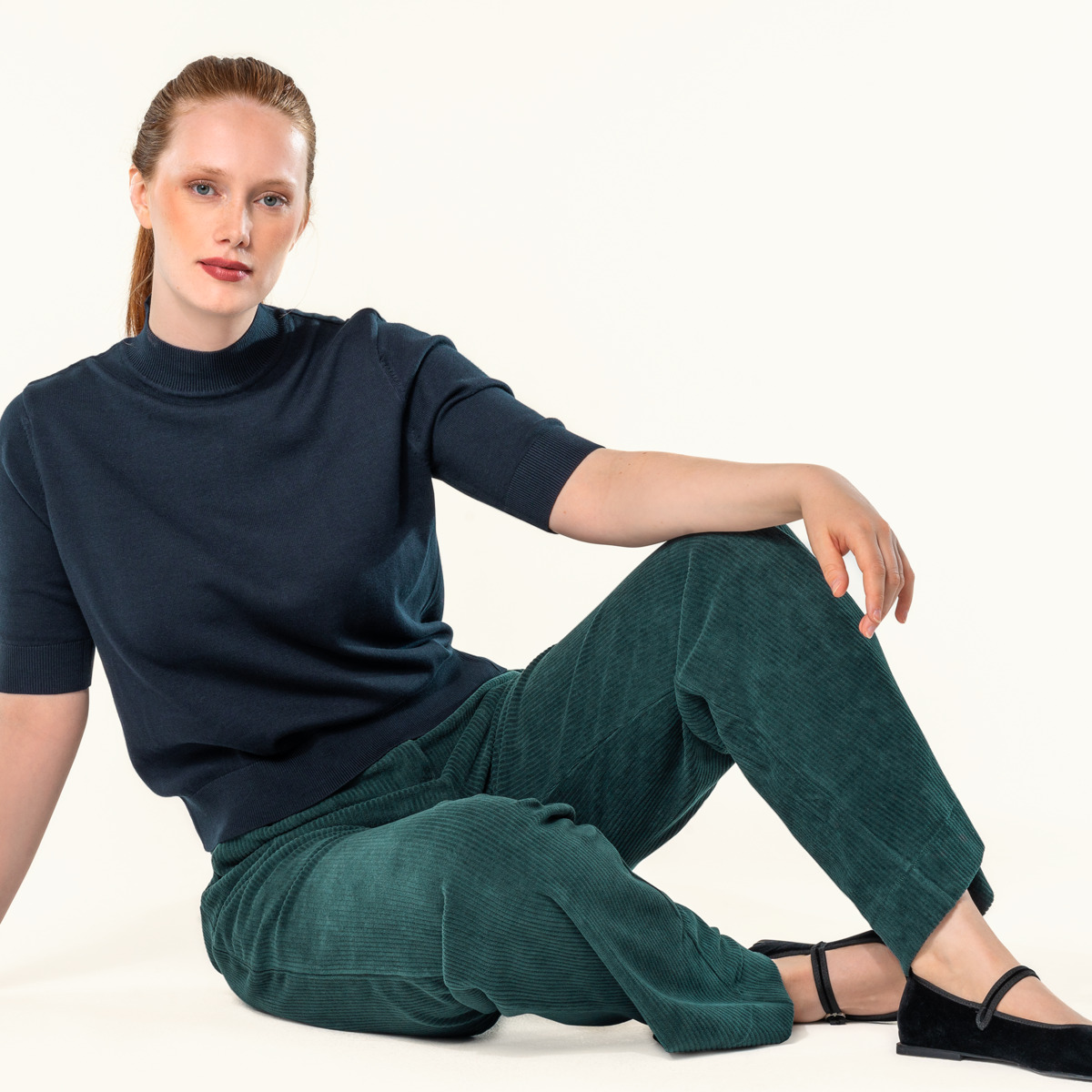 Green Women Trousers