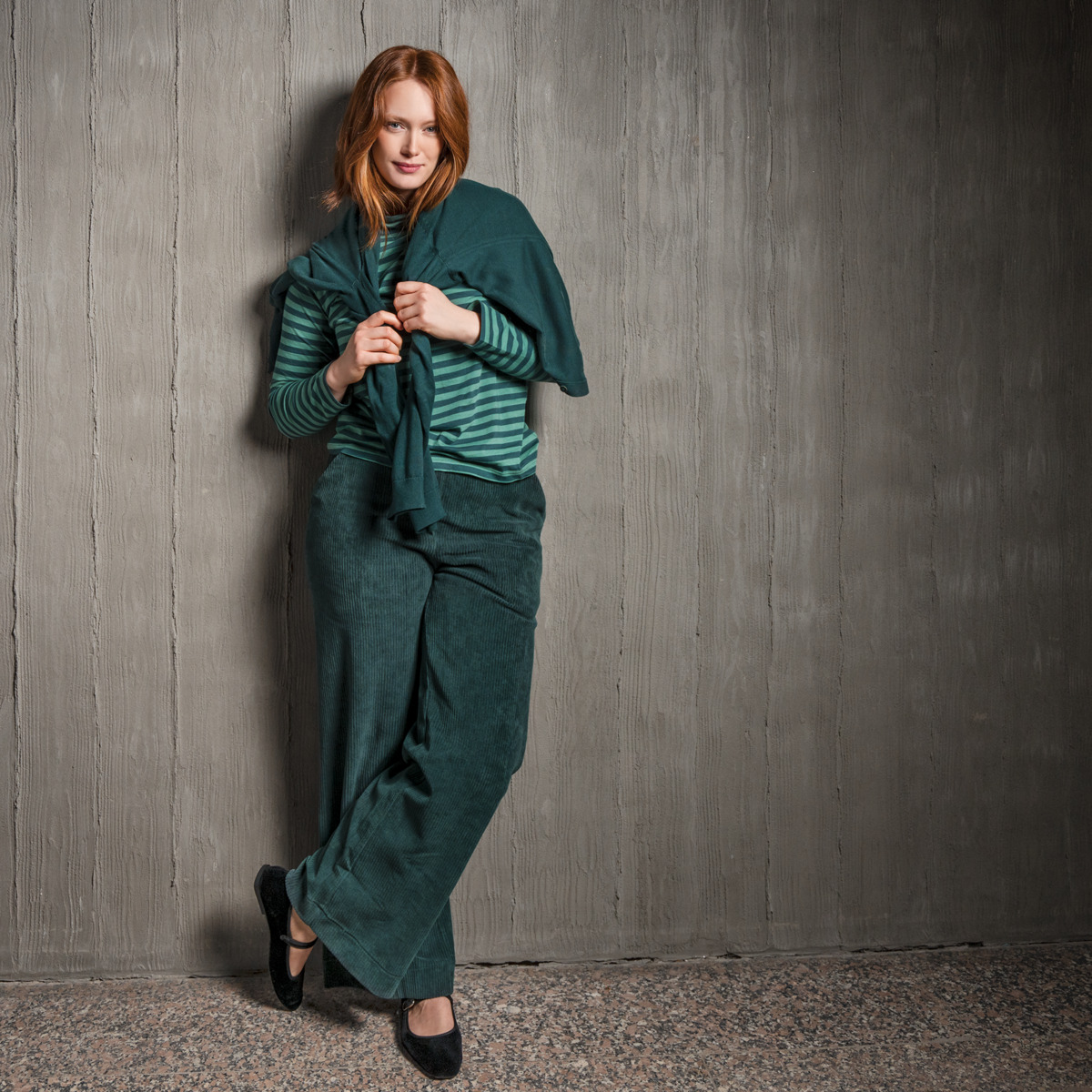 Green Women Trousers