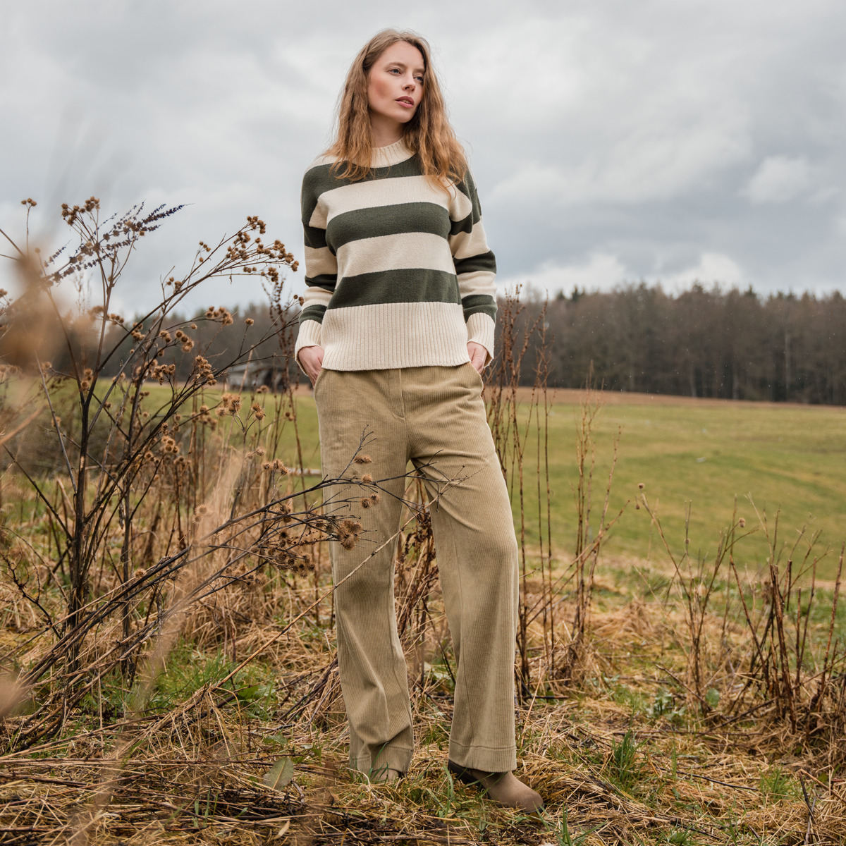 Brun Femmes Pantalon