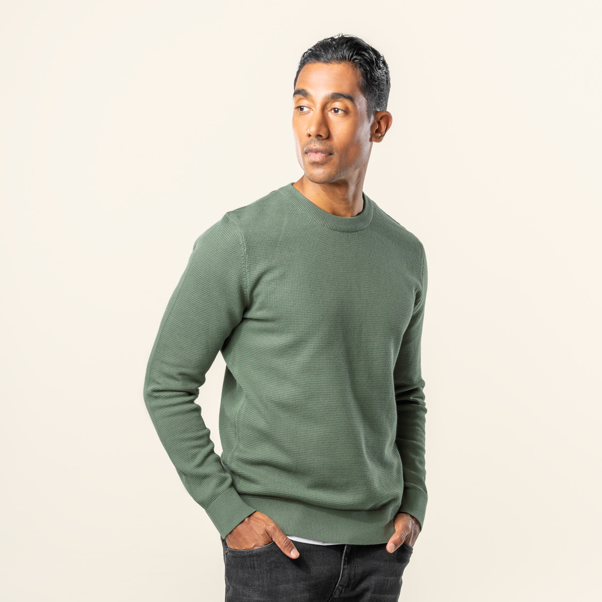 Vert Hommes Pullover