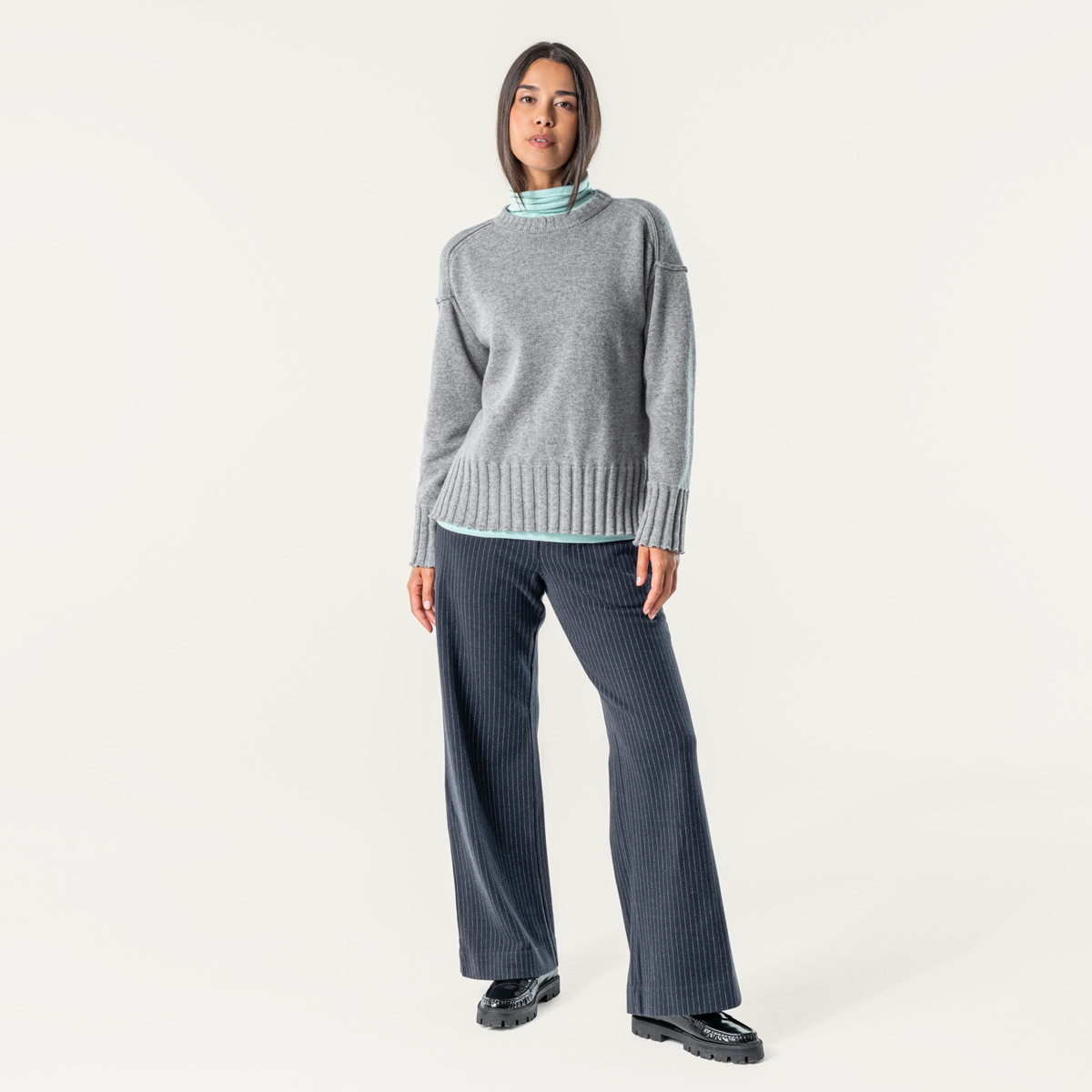 Blue Women Trousers