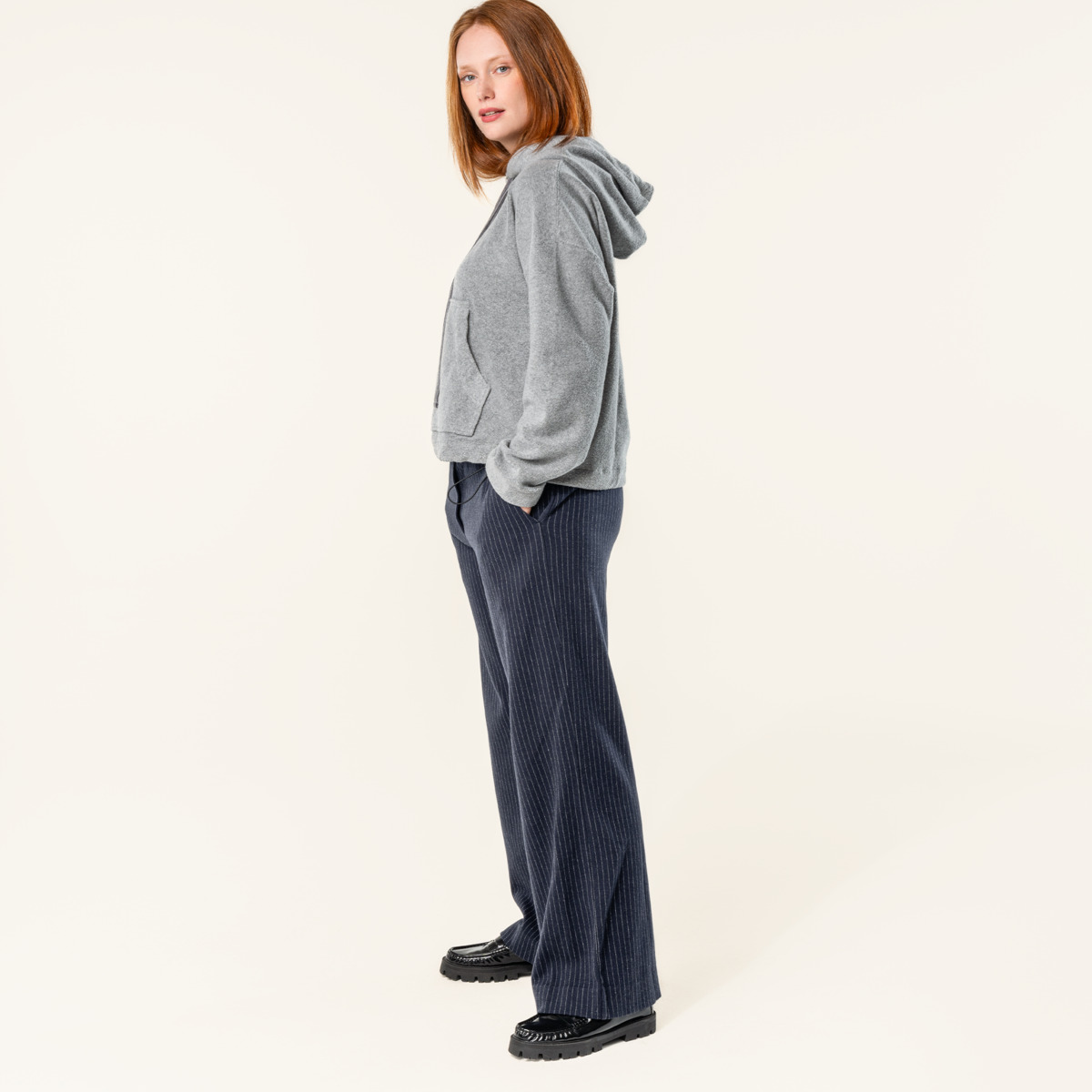 Bleu Femmes Pantalon