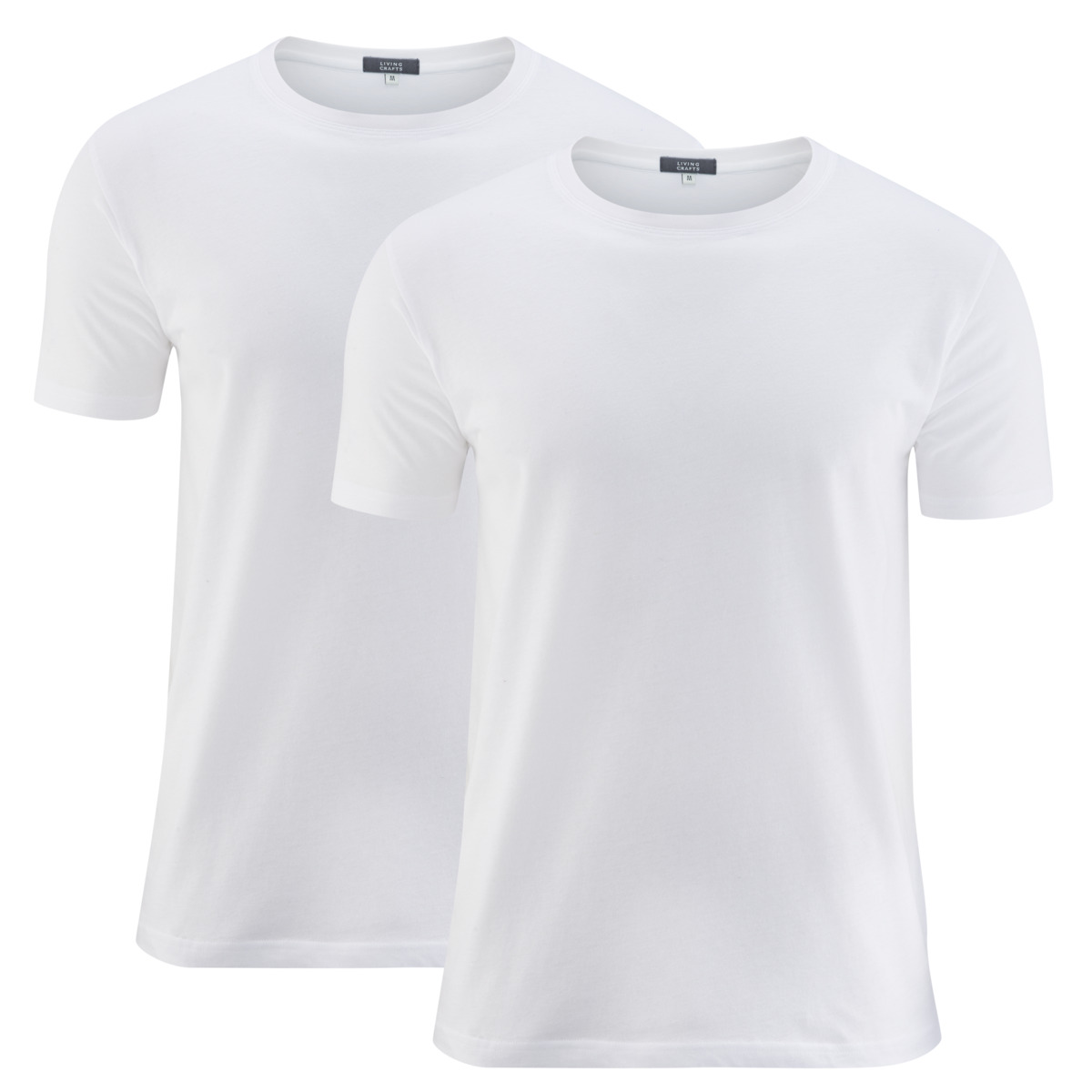 Weiß T-Shirt, 2er-Pack, FABIAN