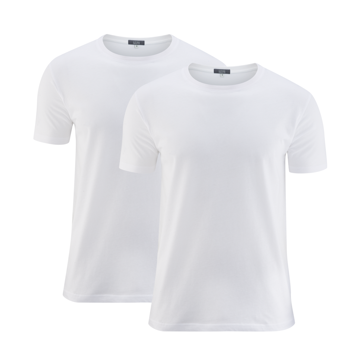 White T-shirt, pack of 2, FABIAN