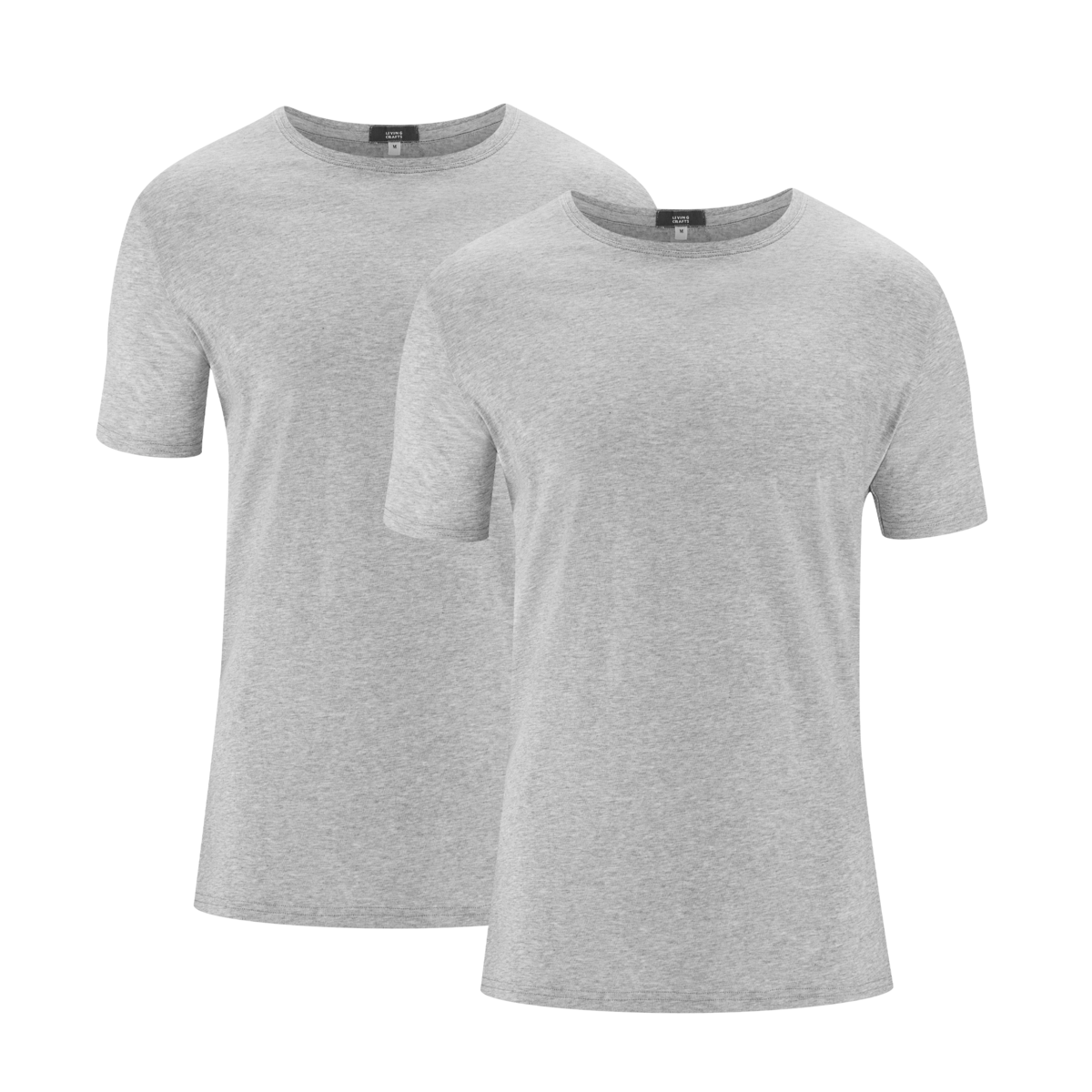 Grau T-Shirt, 2er-Pack, FABIAN