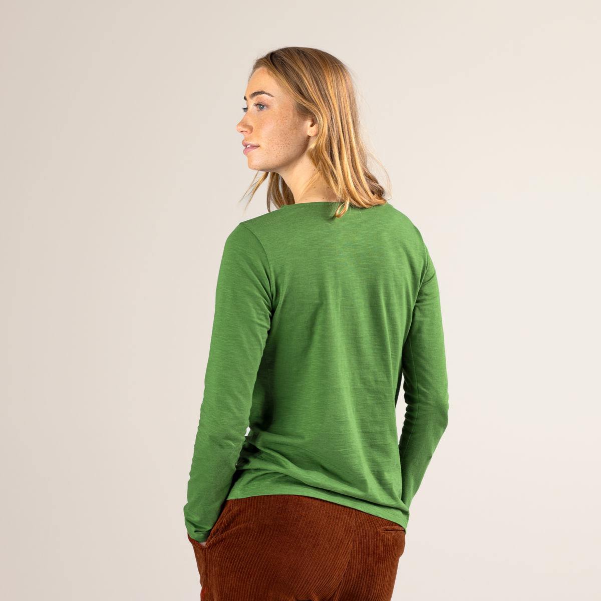 Grün Langarm-Shirt Damen HILLA