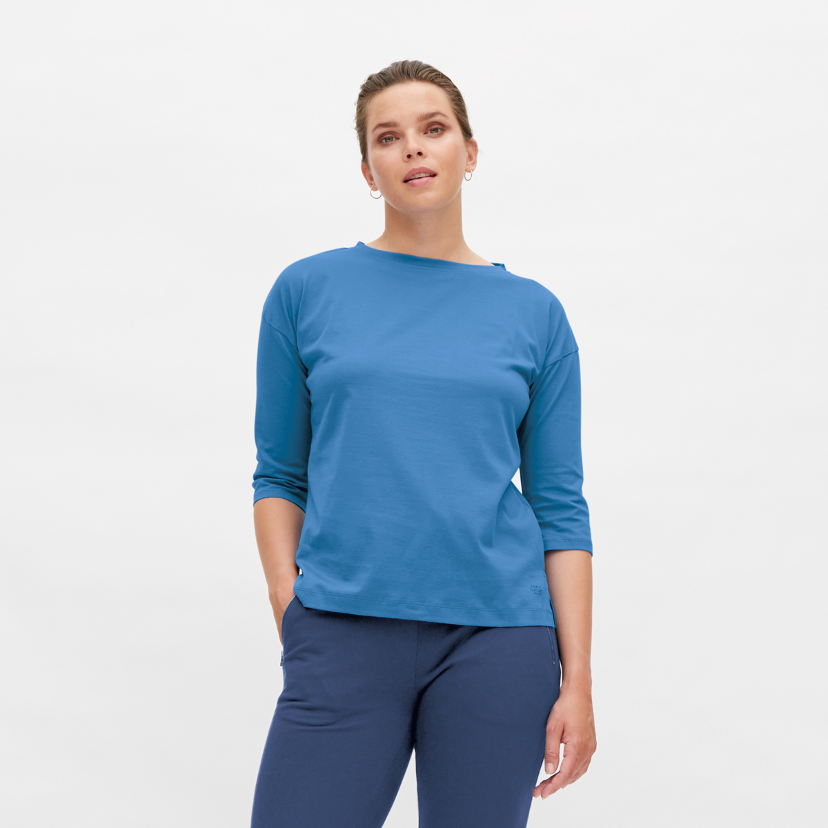 Bleu Femmes T-Shirt