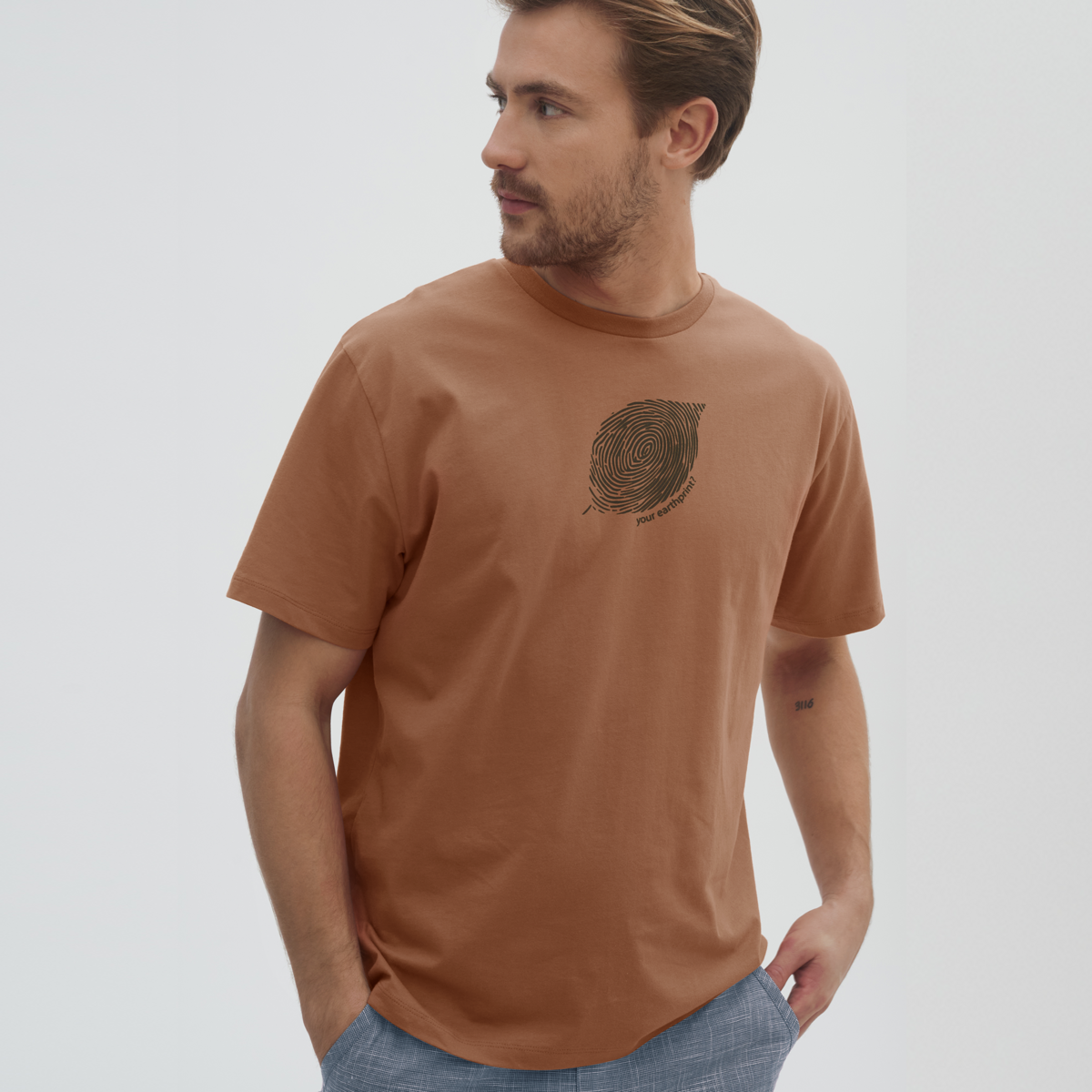 Brun T-Shirt Unisexe NURIT