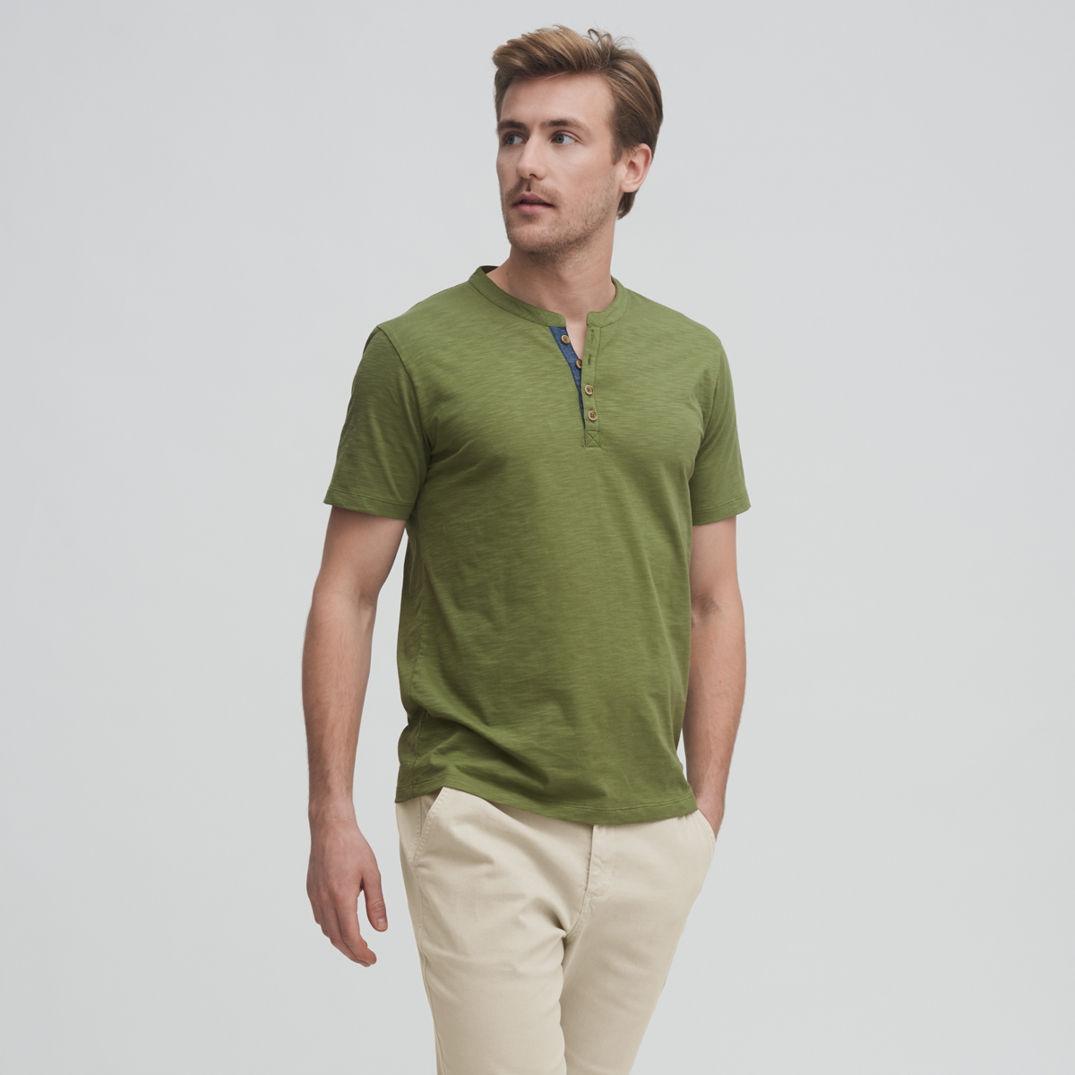 Green Men Henley T-Shirt