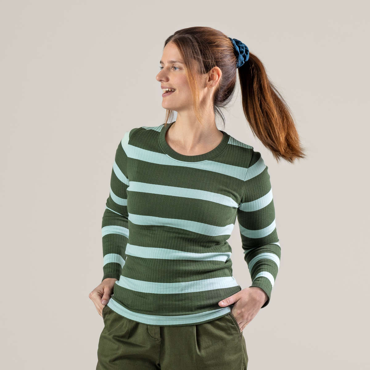 Multicolor Women Long-sleeved shirt