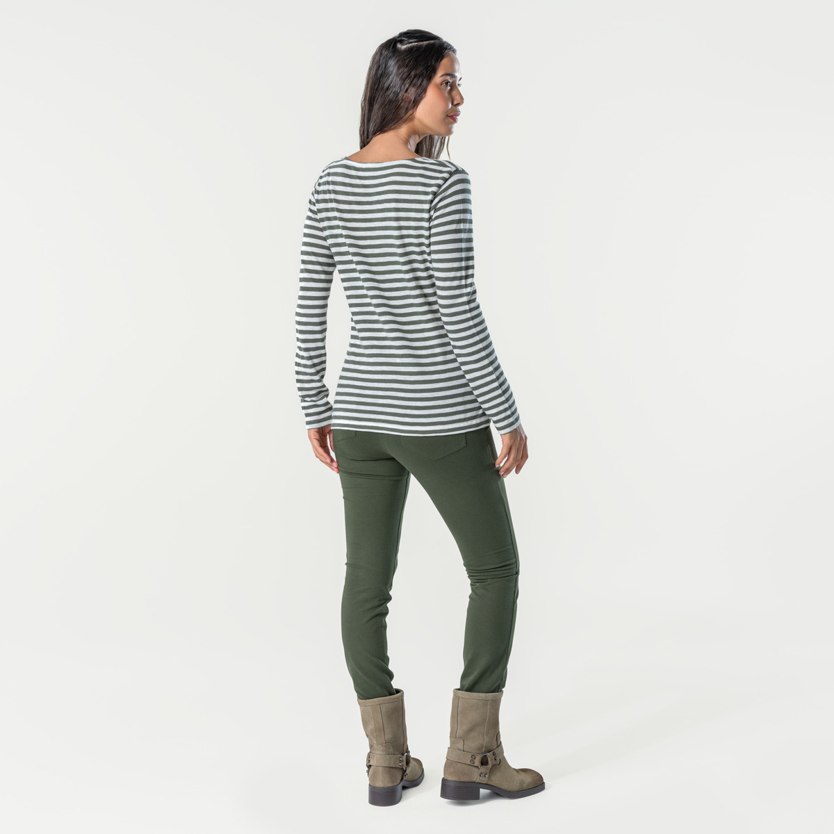 Striped Women Long-sleeved shirt