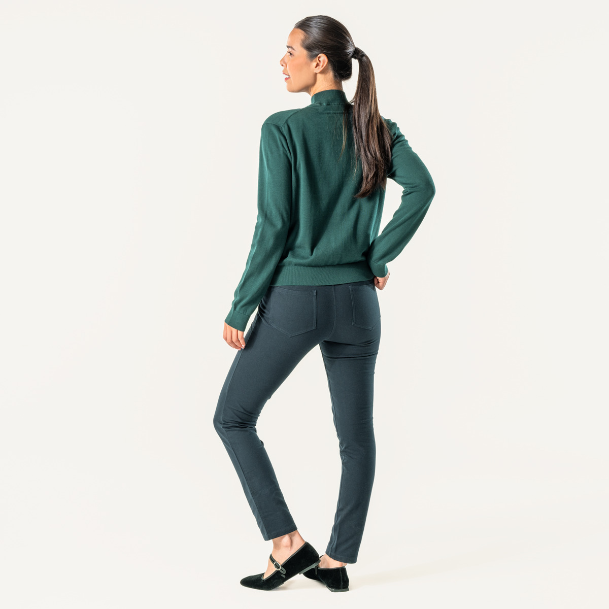 Vert Femmes Cardigan