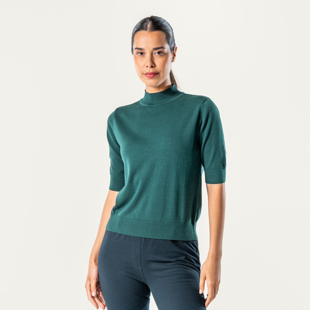 Vert Femmes Pullover