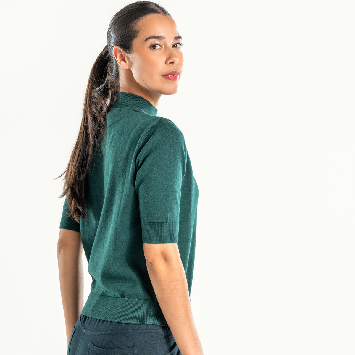 Vert Femmes Pullover