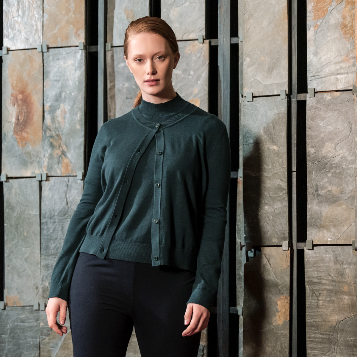 Vert Femmes Pullover