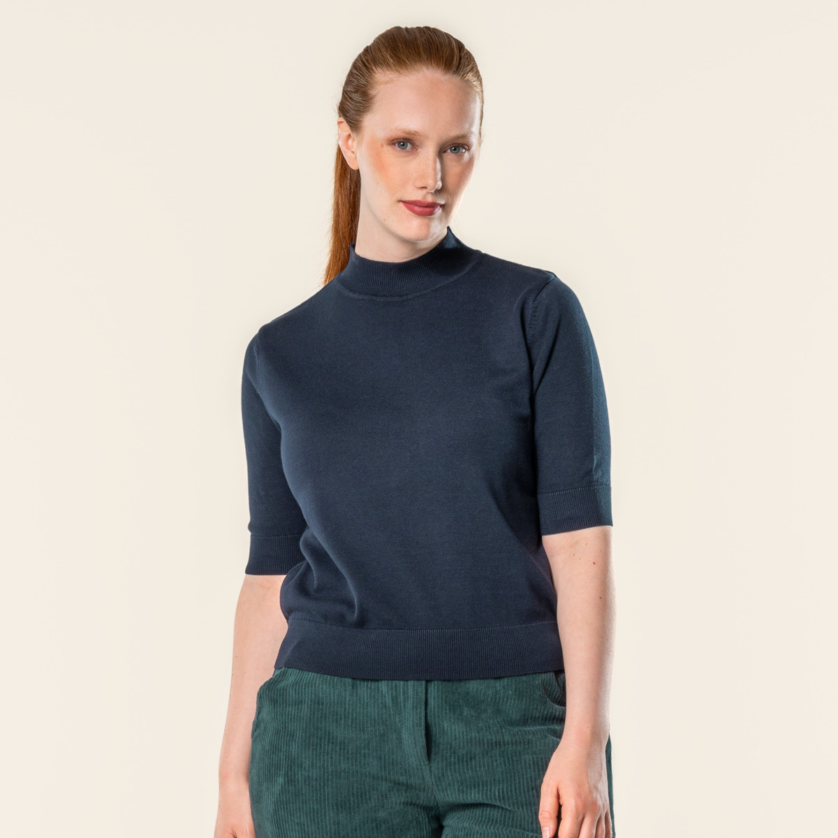 Bleu Femmes Pullover