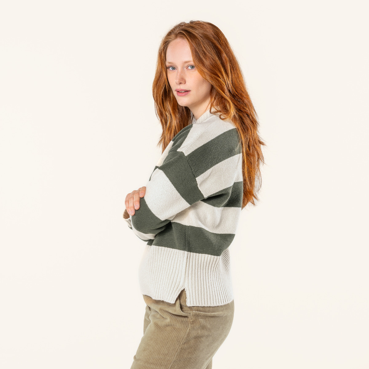 Gestreift Damen Pullover