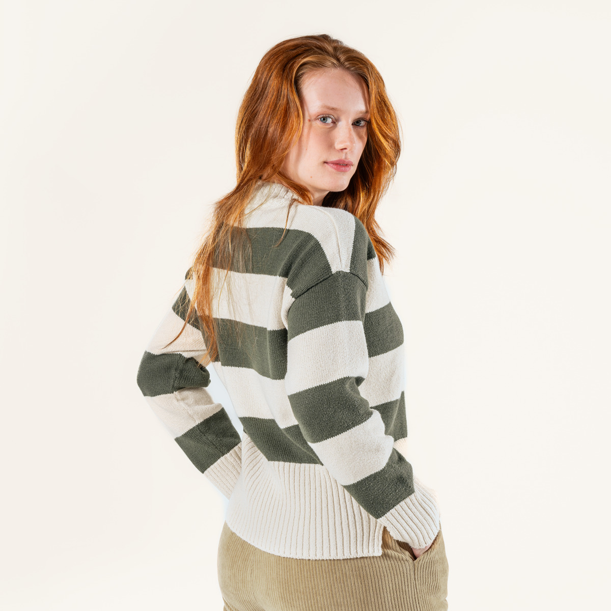 Gestreift Damen Pullover