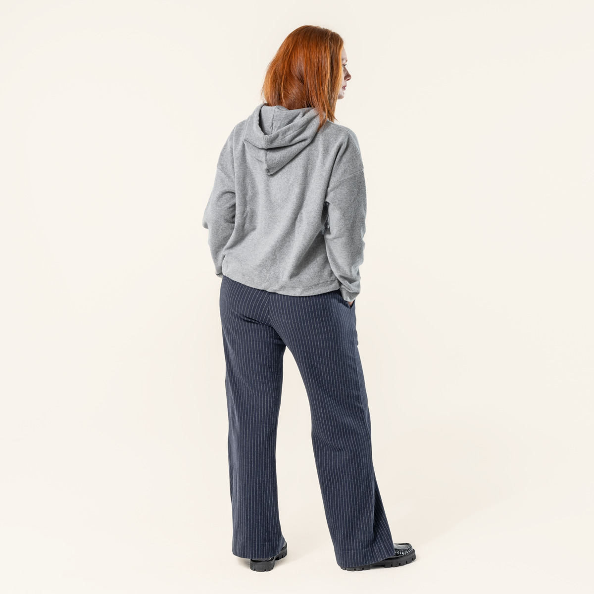 Grau Damen Hoodie