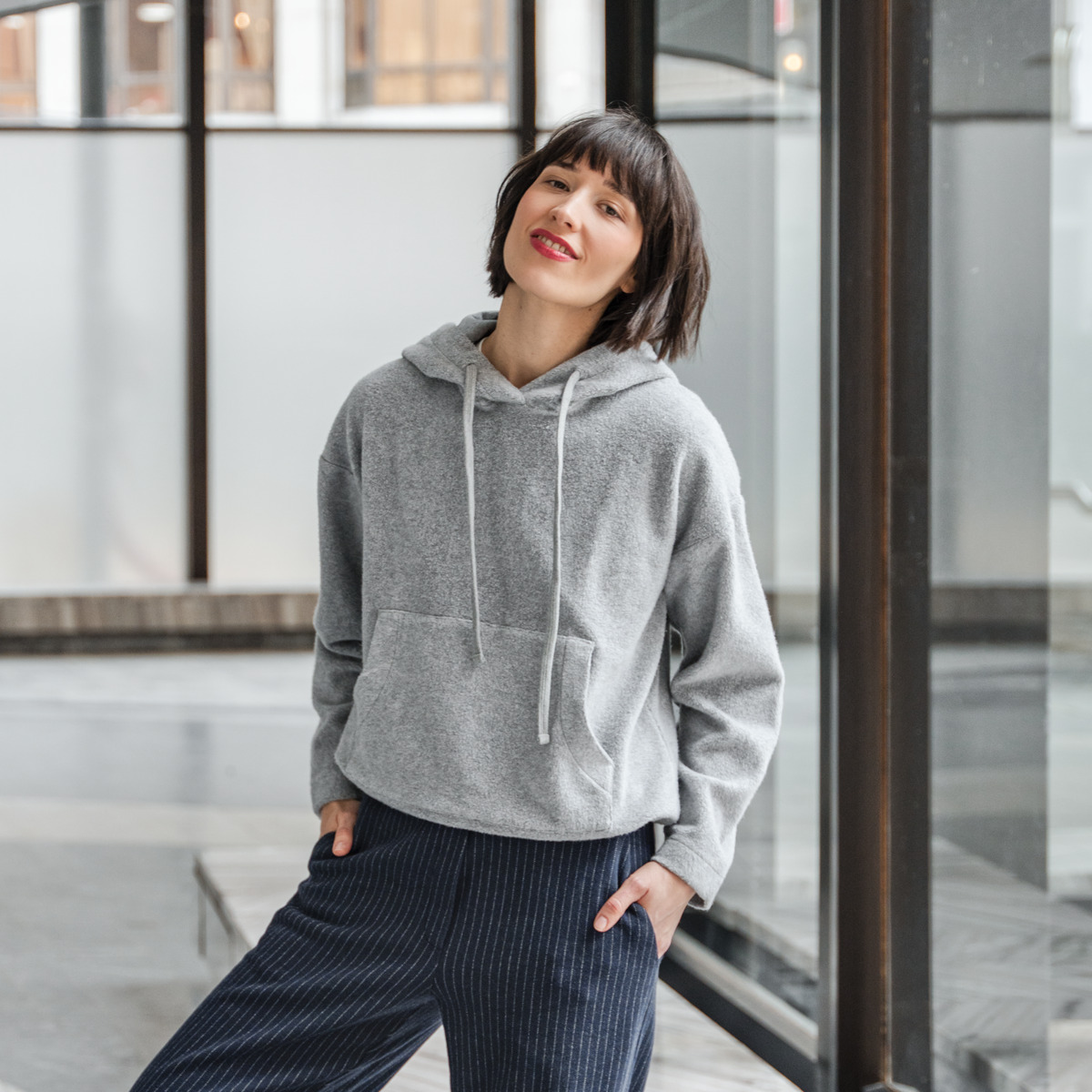 Grey Women Hoodie