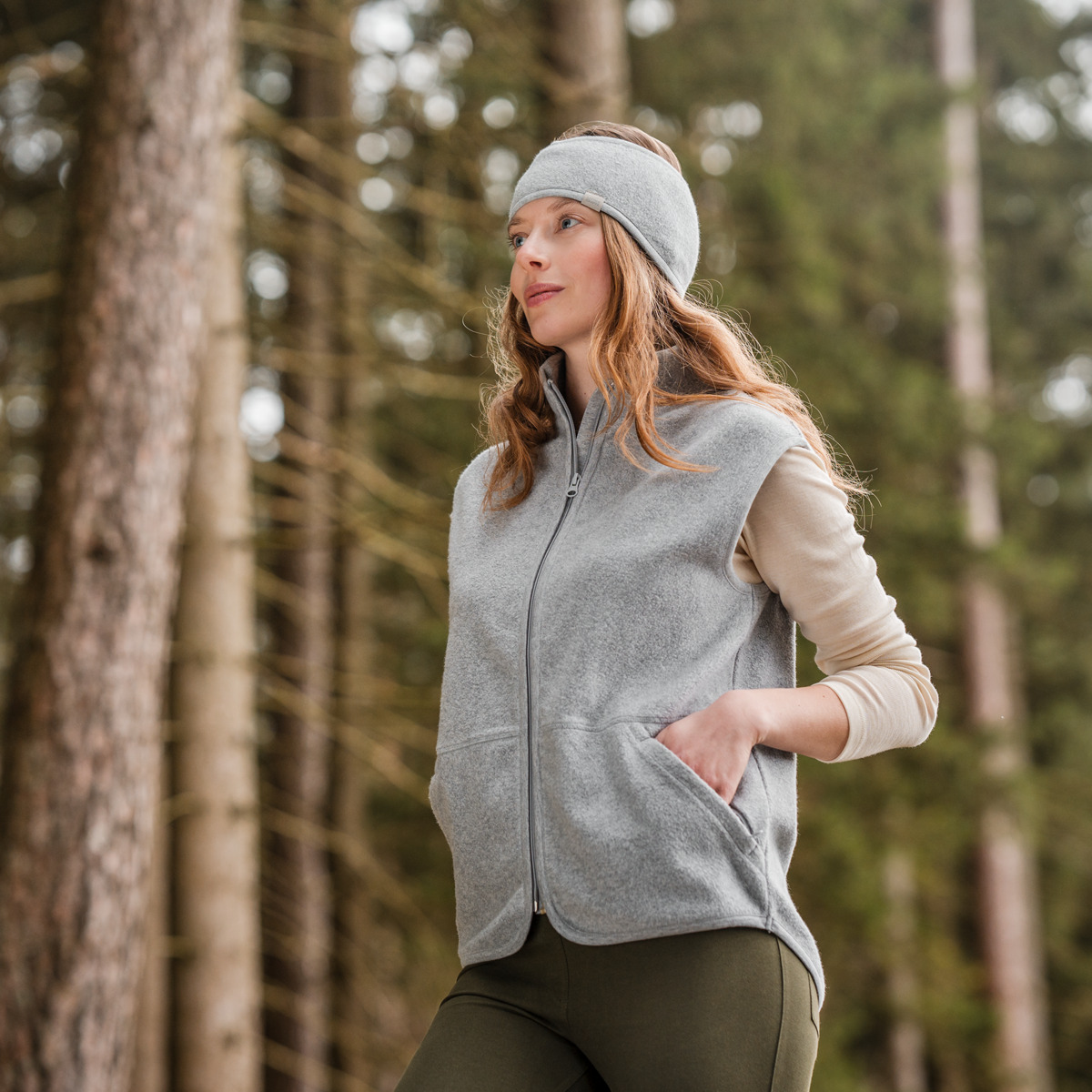 Grey Women Vest