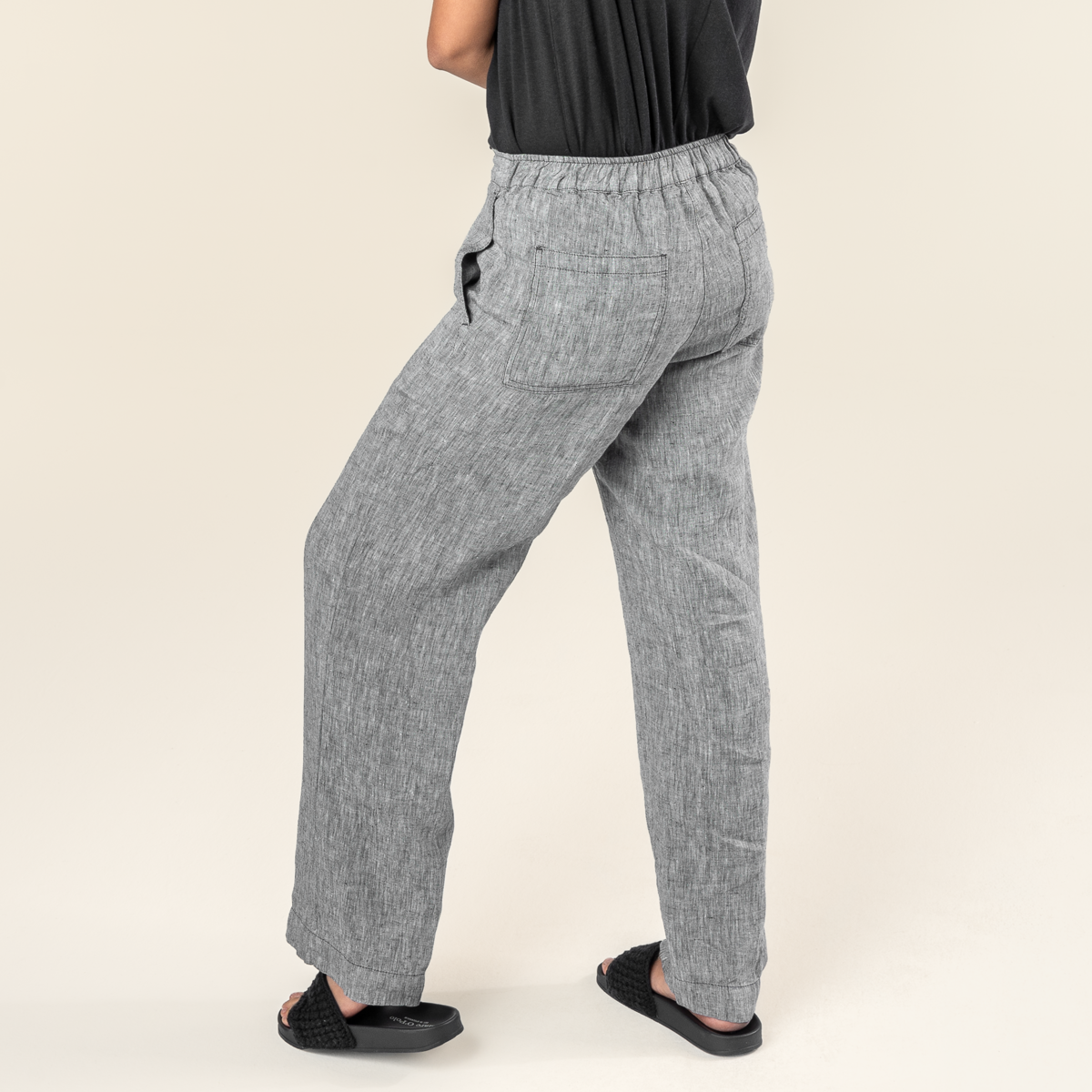 Grey Women Linen pants