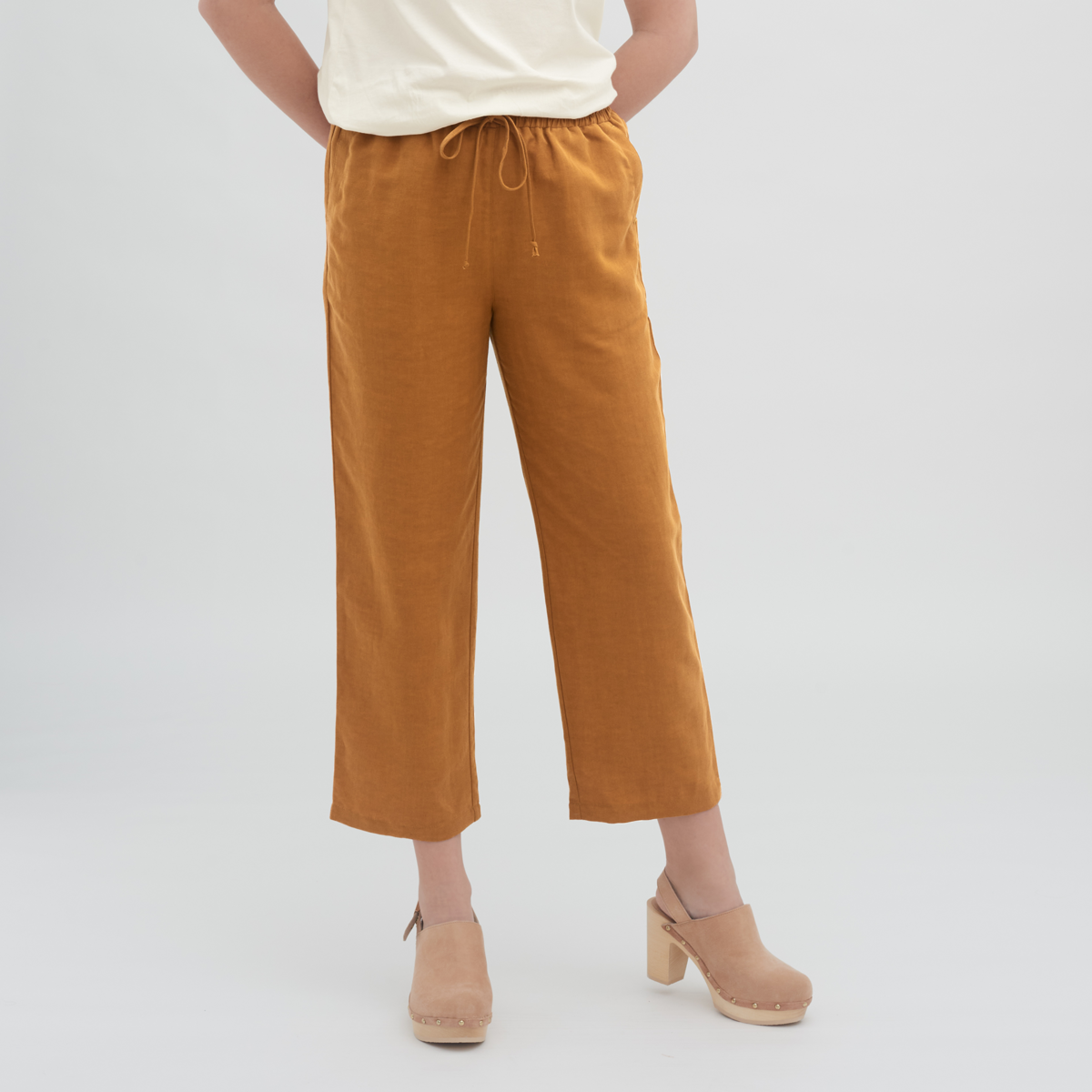 Lyocell Crop Trousers