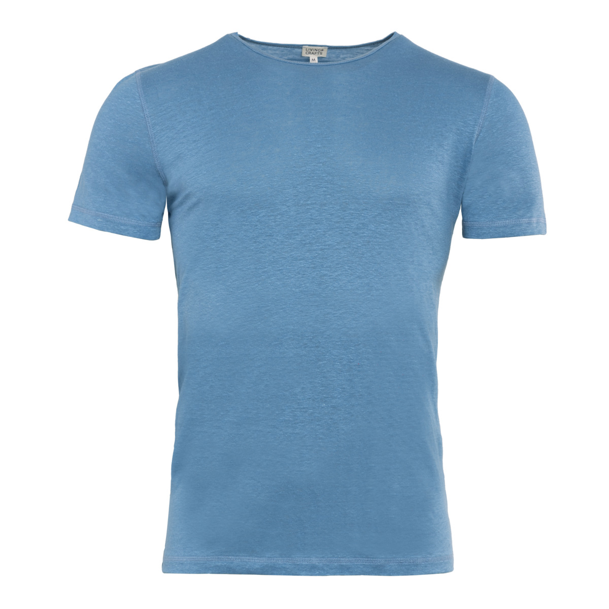 Blau Leinen T-Shirt, ANDY