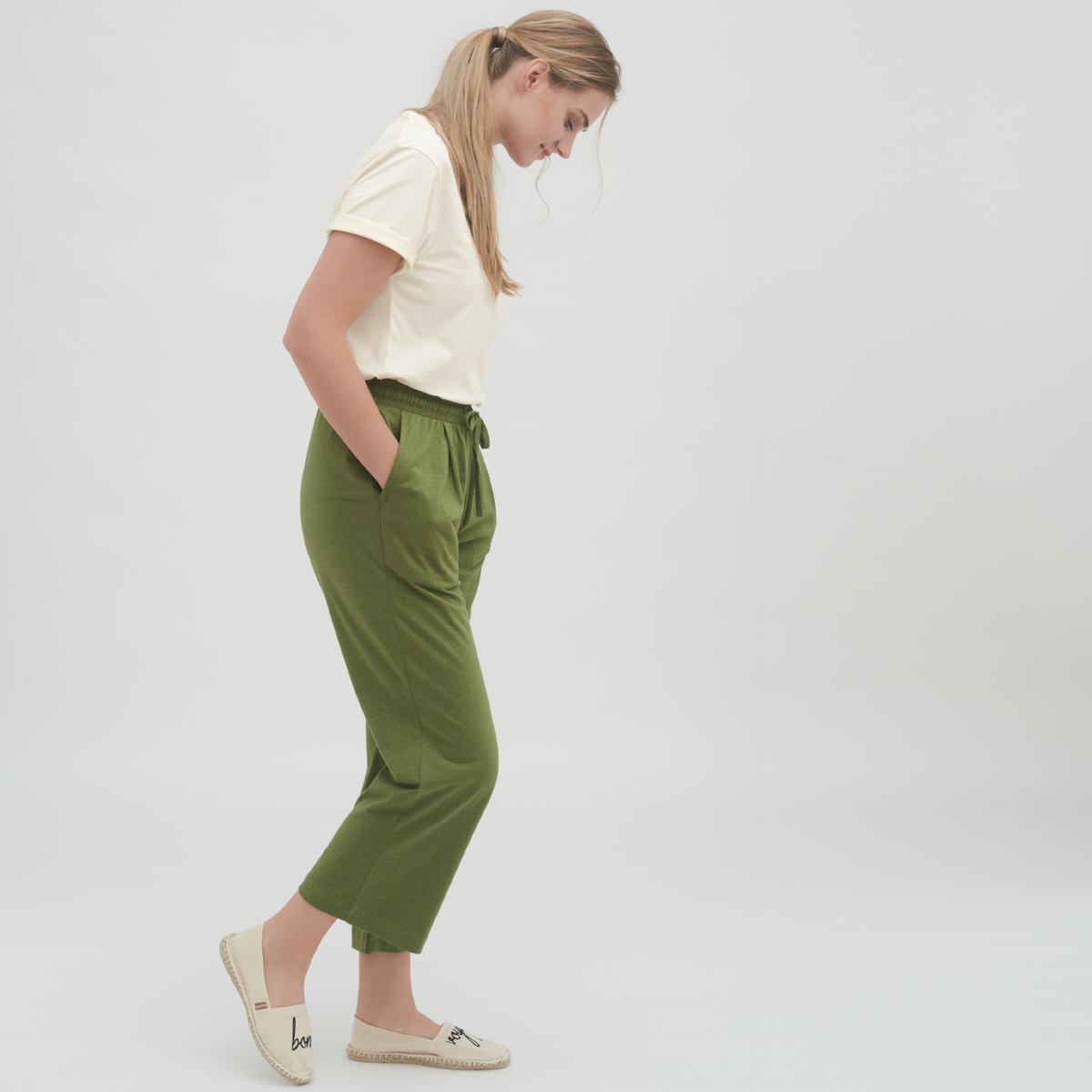 Green Women Trousers