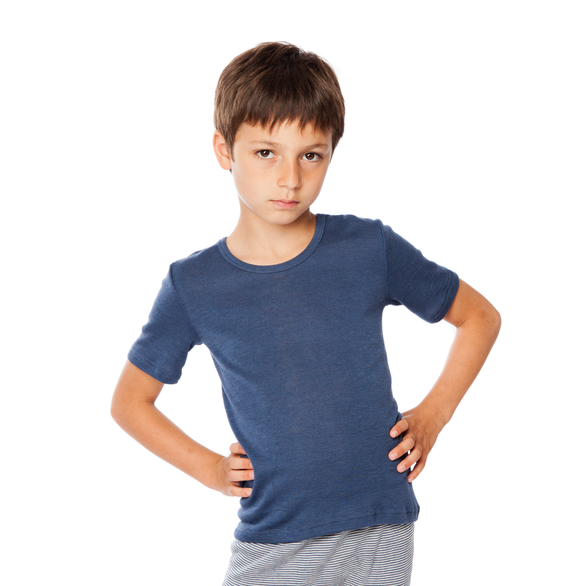 Blue Kids Short-sleeved shirt