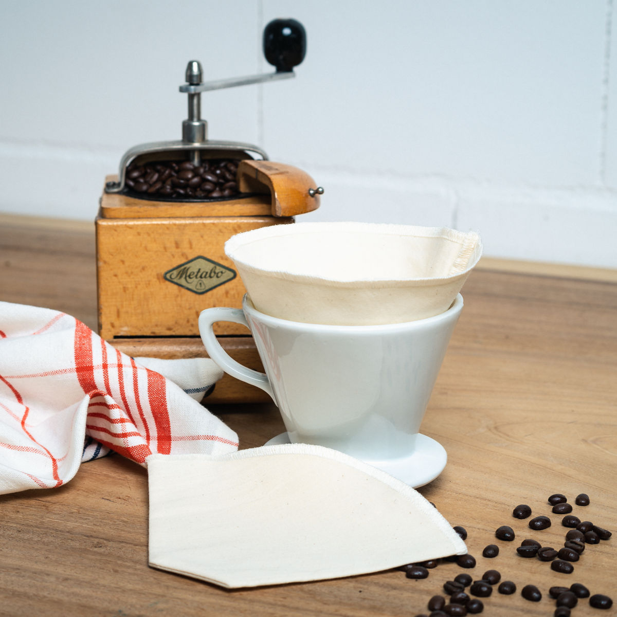 Beige Home Kaffeefilter, 2er-Pack