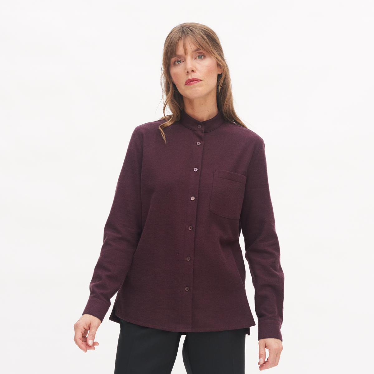 Purple Women Flannel shirt