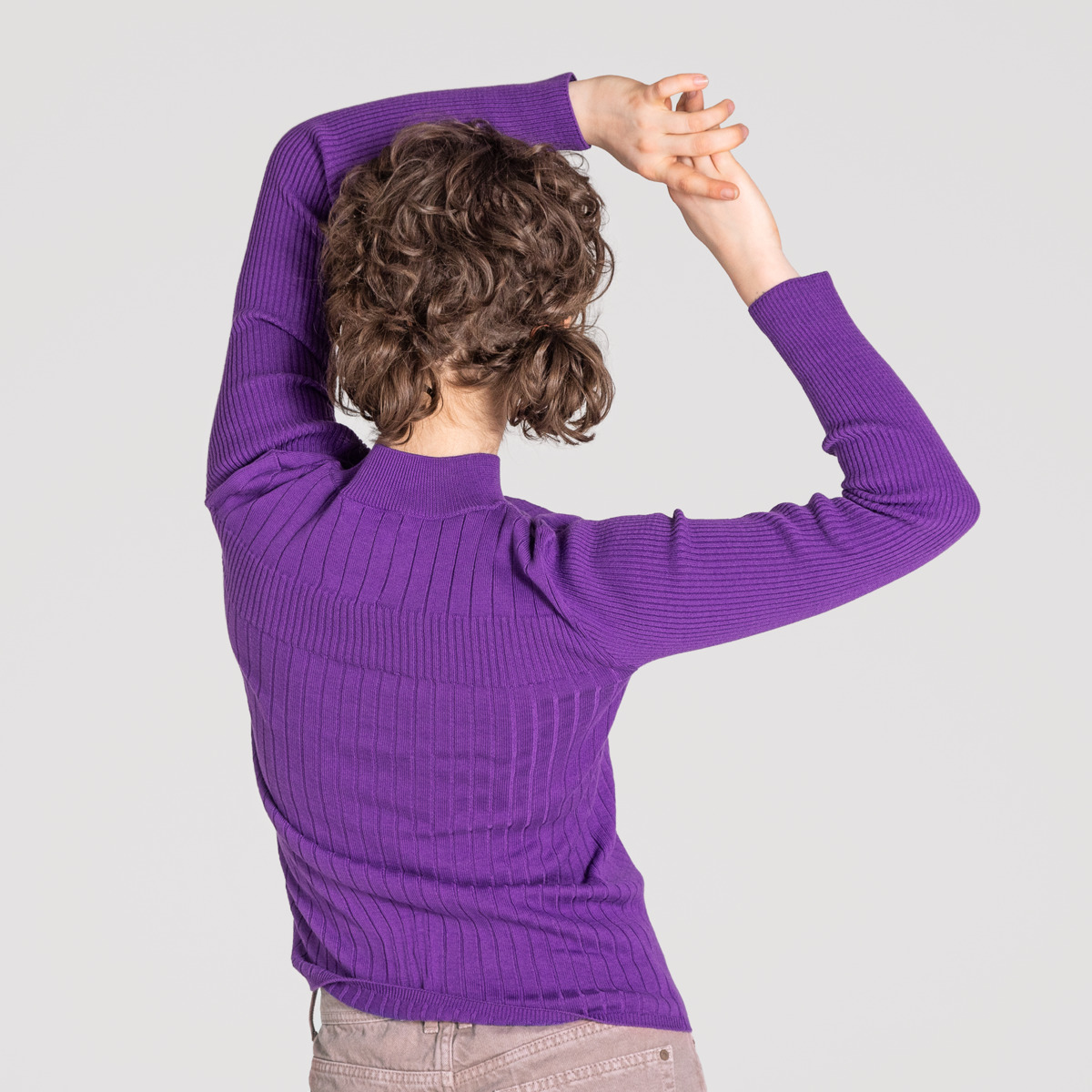 Purple Women Long-sleeved shirt